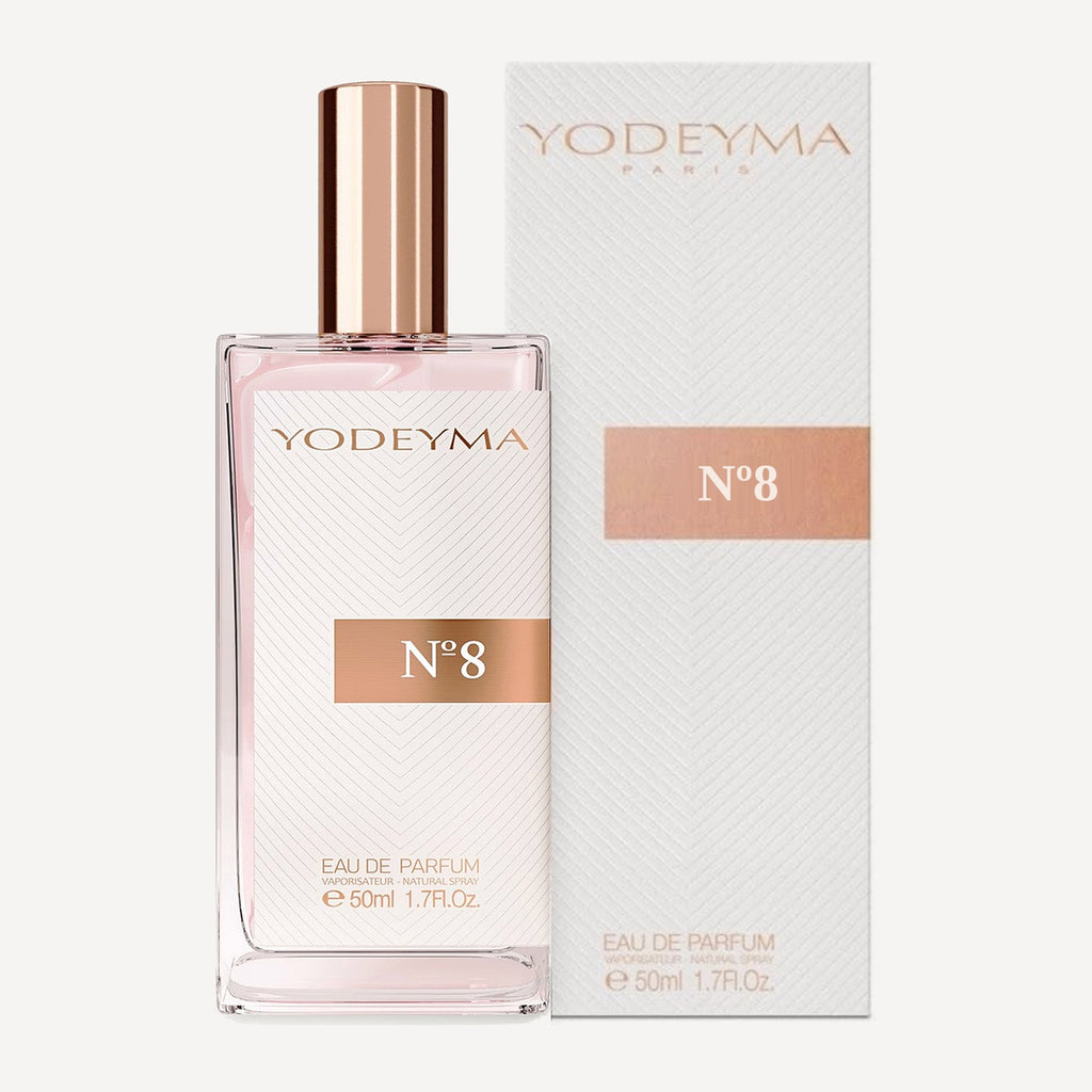Yodeyma Nº8 Celebrity Woman 50ml - Bottle and box